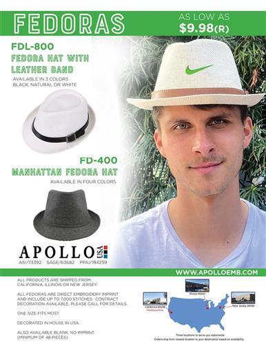 Hats Off to These Cool New Fedoras from Apollo