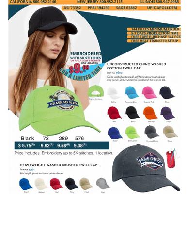 🧢 Spectacular June Deal $9.08 (R) Embroidered With 5k Stitches. Stylish Caps and more.