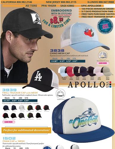 🧢 Summer Time Fashionable Caps - $8.32 (R) 5K Stitches - Limited Time Special
