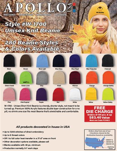 Short Knit Unisex Beanie Sale from Apollo USA