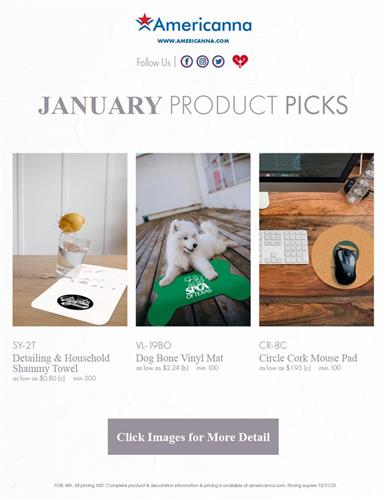 Check Out January's Product Picks