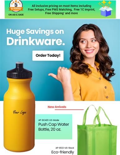 Save Big on New Drinkware, Bags, Tech accessories