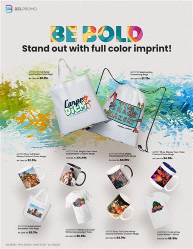 Be Bold with Full Color Imprint