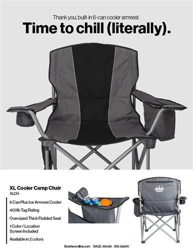 Finally, a camp camp chair that keeps your beer cold!