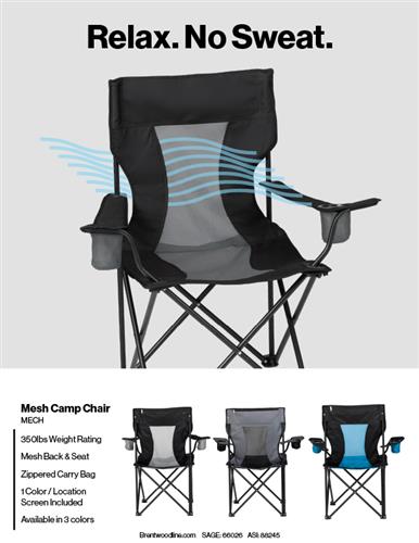 Enjoy the Summer Breeze 🌬 with this Mesh Camp Chair!
