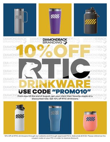 10% Off RTIC Drinkware