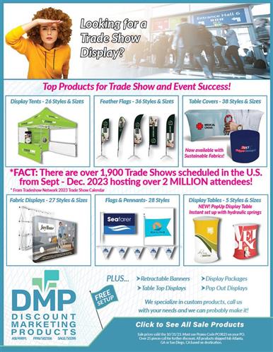 EQP Sale on Tents, Flags and Much More from DMP