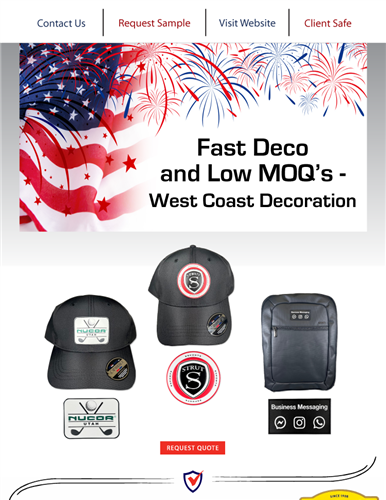 Fast Decco and Low Moq-West Coast Labels and Decoration
