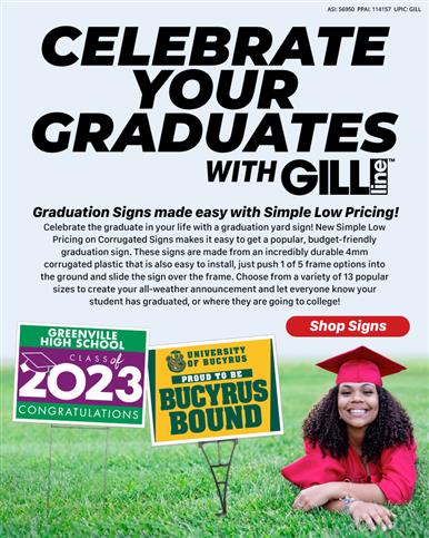 Celebrate Graduates with Full Color Signs!