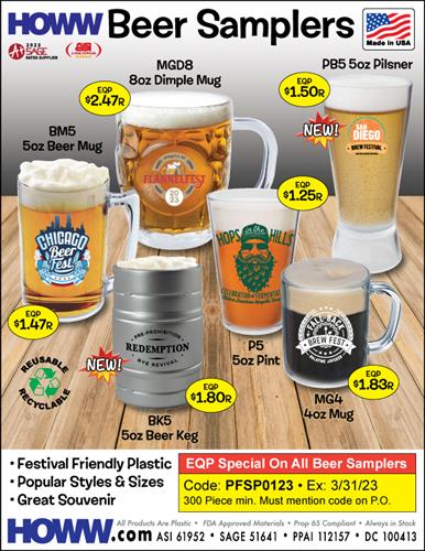 HOWW Beer Samplers – In Stock, Ready to Ship – Made in the USA
