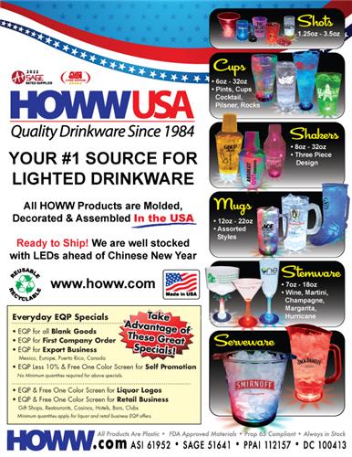Your #1 Source for Lighted Drinkware - In Stock Now - Made in the USA