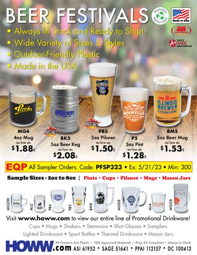 Festival Ready Beer Samplers - Made in the USA!