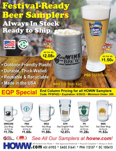 Festival-Ready Beer Samplers - Made in the USA