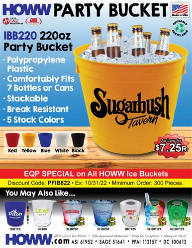 A Bucket Full of Fun! HOWW Party Bucket - Made in the USA