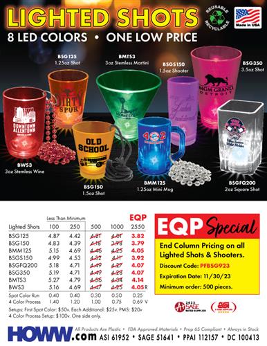 Check Out Our Illuminating EQP Special! Made in the USA