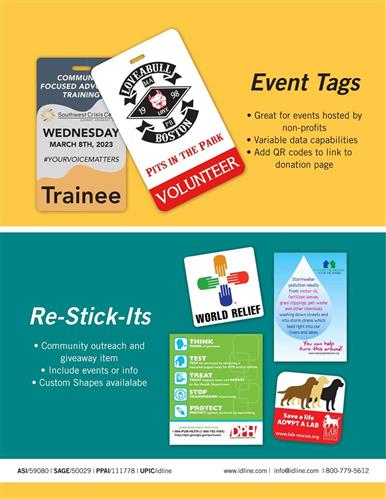 Event Tags & Re-Stick-Its