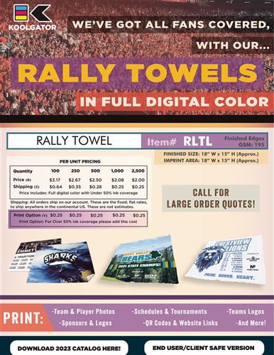 Best Prices on Rally Towels ... March Madness?