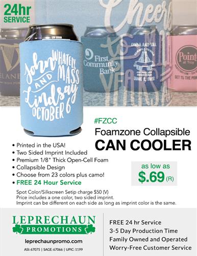 Industry Best Can Cooler Sale w/Free 24 Hr Svc