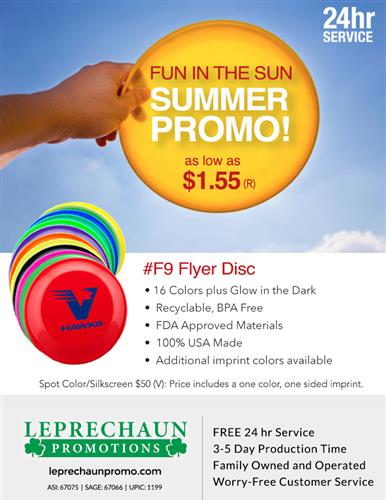 Low Priced Summer Fun with Free 24 Hr Svc from Leprechaun