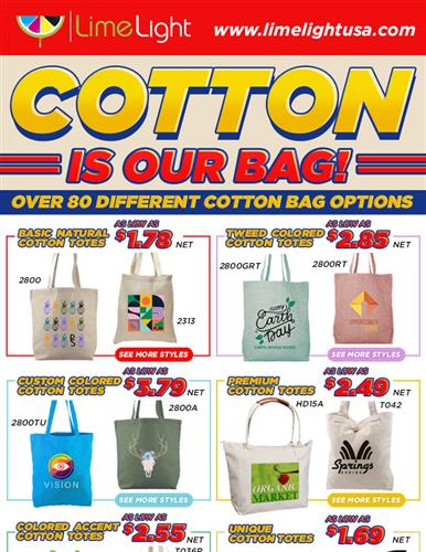 Quality Cotton Totes for ALL occasions