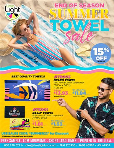 End of Season Summer Towel Sale