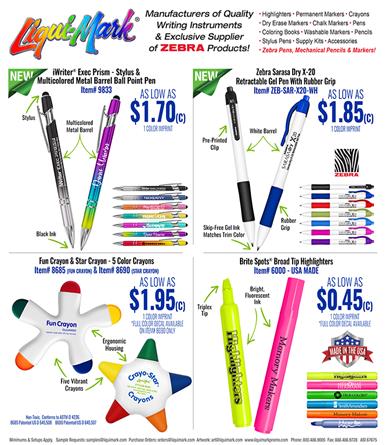 Crayons, Highlighters, Pens and More!