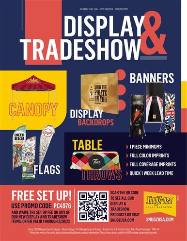 Free Setup on New Tradeshow & Display Products