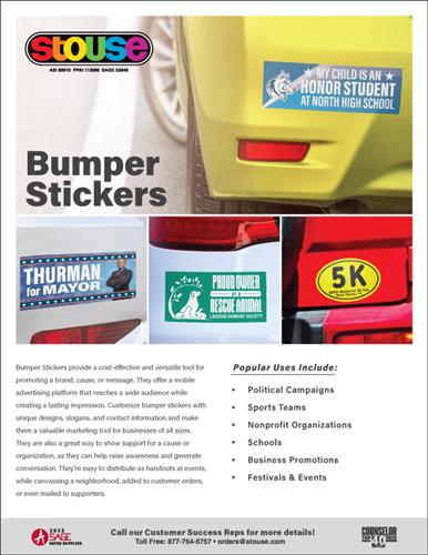 🚗 Drive Your Message Home with Bumper Stickers