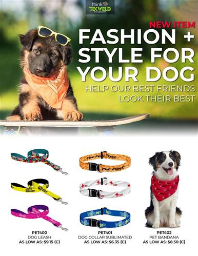 New Items! Dog Collars, Leashes and Bandanas