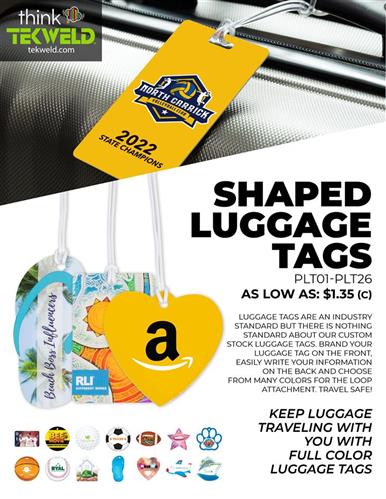 Travel in Style with Full Color Plastic Luggage Tags