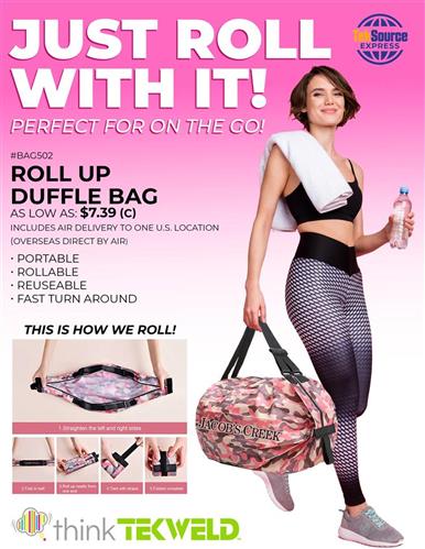 New! The Truly Unique Roll Up Duffle Bag