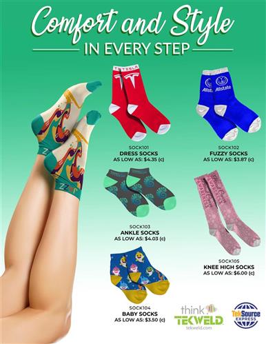 Fun, Full Color Knit Socks