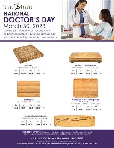 ​National Doctor’s Day – Totally Bamboo has your Solution