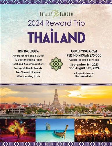 Totally Bamboo 2024 Reward Trip...We are headed to THAILAND!!