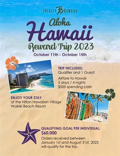 Aloha!  Win a free trip to Hawaii!