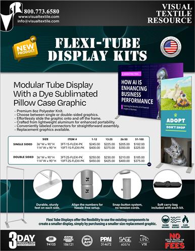 Endless Possibilities with our NEW Flexi-Tube Display Kits