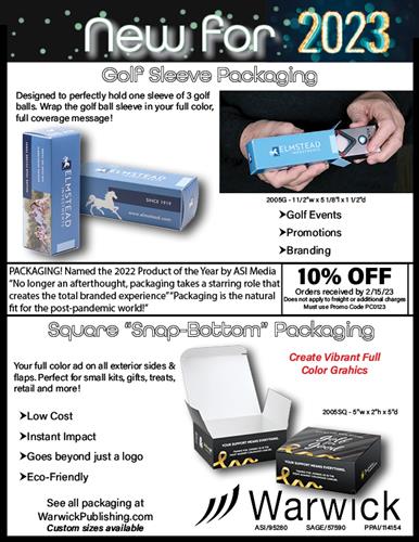 10% Off New Packaging Boxes from Warwick