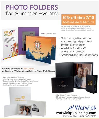Make Summer Memories 10% Off Sale from Warwick