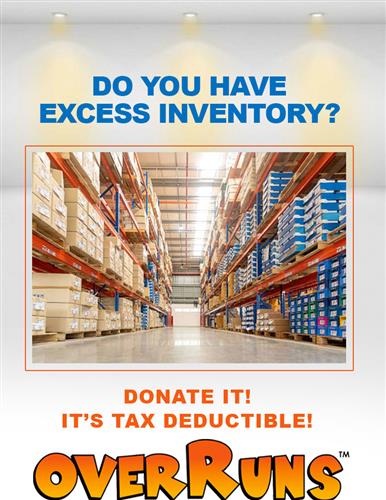 Do You Have Excess Inventory? Donate it!