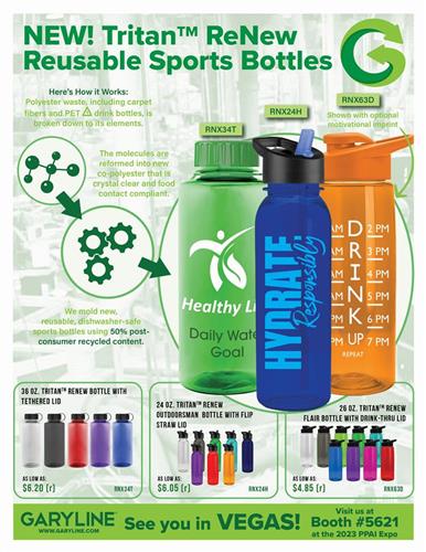 NEW! Eco-Friendly Tritan ReNew Sports Bottles! Join Us in Working Toward Sustainability in Promo!