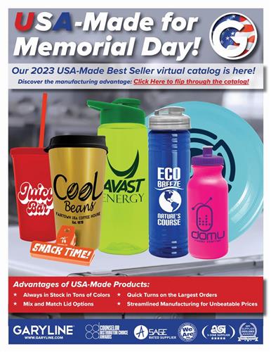 Memorial Day is Coming! Browse our Virtual Catalog of USA-Made Products Now! Tons of Colors - Always in Stock - Unbeatable Prices!