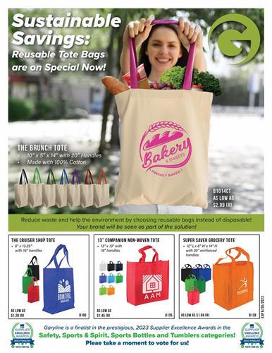 Tote Bag Specials! Responsible Promos-Sustainable Savings!
