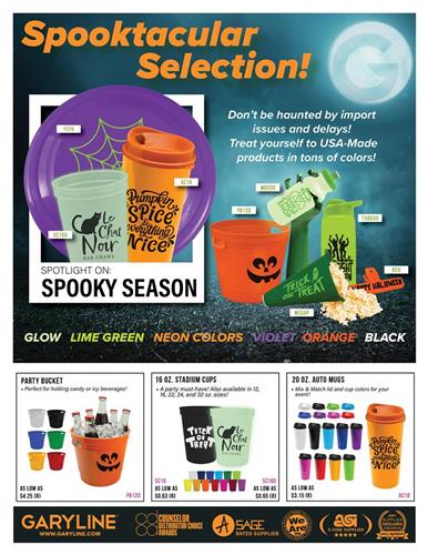 Spooktacular Selection! USA-Made Products in Halloween Colors – Available Now! Don’t Be Haunted by Import Issues!