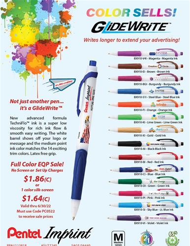 Budget Priced Full Color Imprint EQP Sale from Pentel