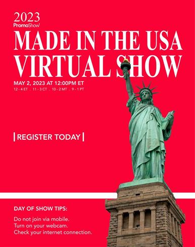 Pre-register TODAY for the Made in the USA Show