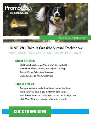Distributors, Pre-Register Now for the Virtual Take it Outside Show on 6/28