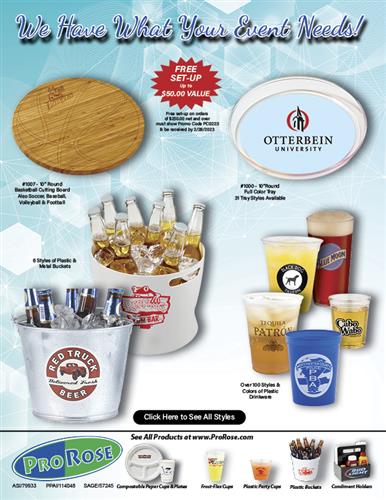 Sale on Buckets, Trays and Cups from Prorose