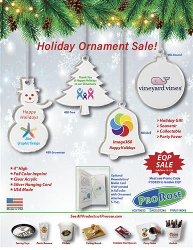 Early Order EQP Full Color Ornament Sale from ProRose